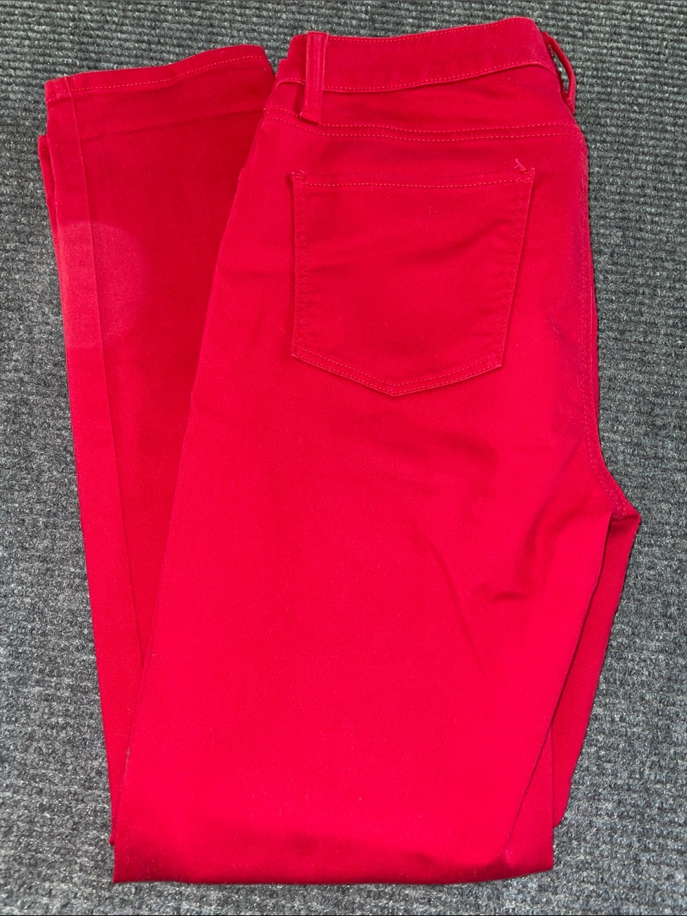 Talbots Flawless Slim Ankle Pants in Bright Red.  Size 6